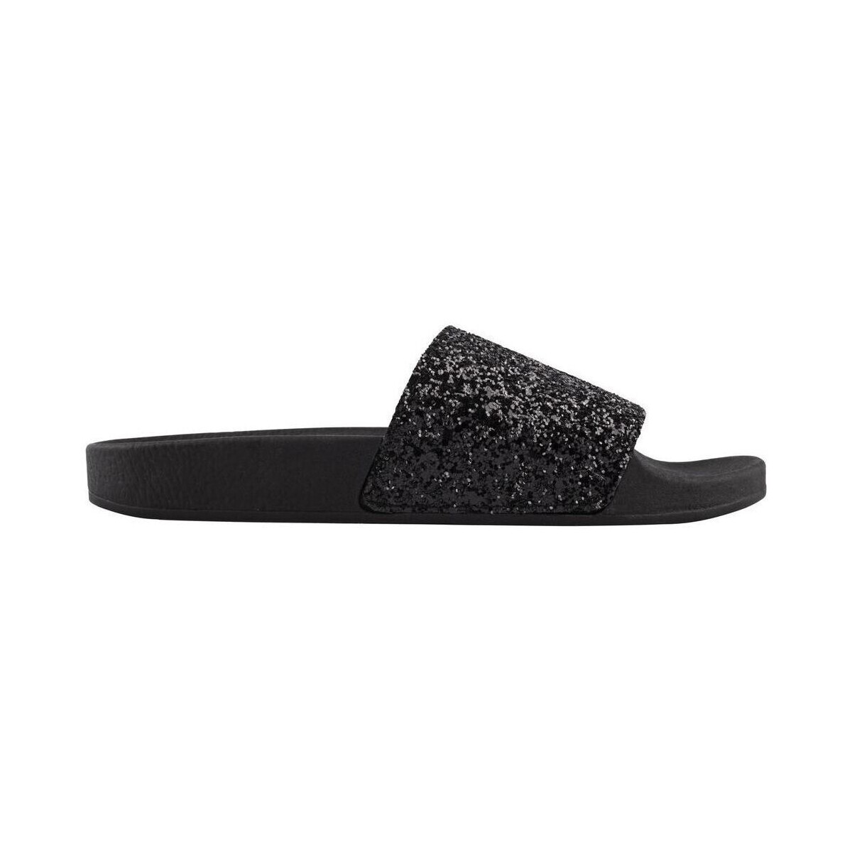 Pantofi Femei  Flip-Flops Thewhitebrand GLITTER BLACK Negru