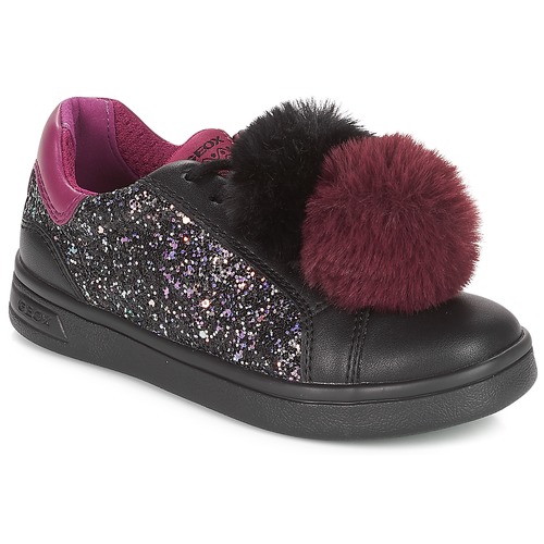 Pantofi Fete Pantofi sport Casual Geox J DJROCK GIRL Negru / Violet