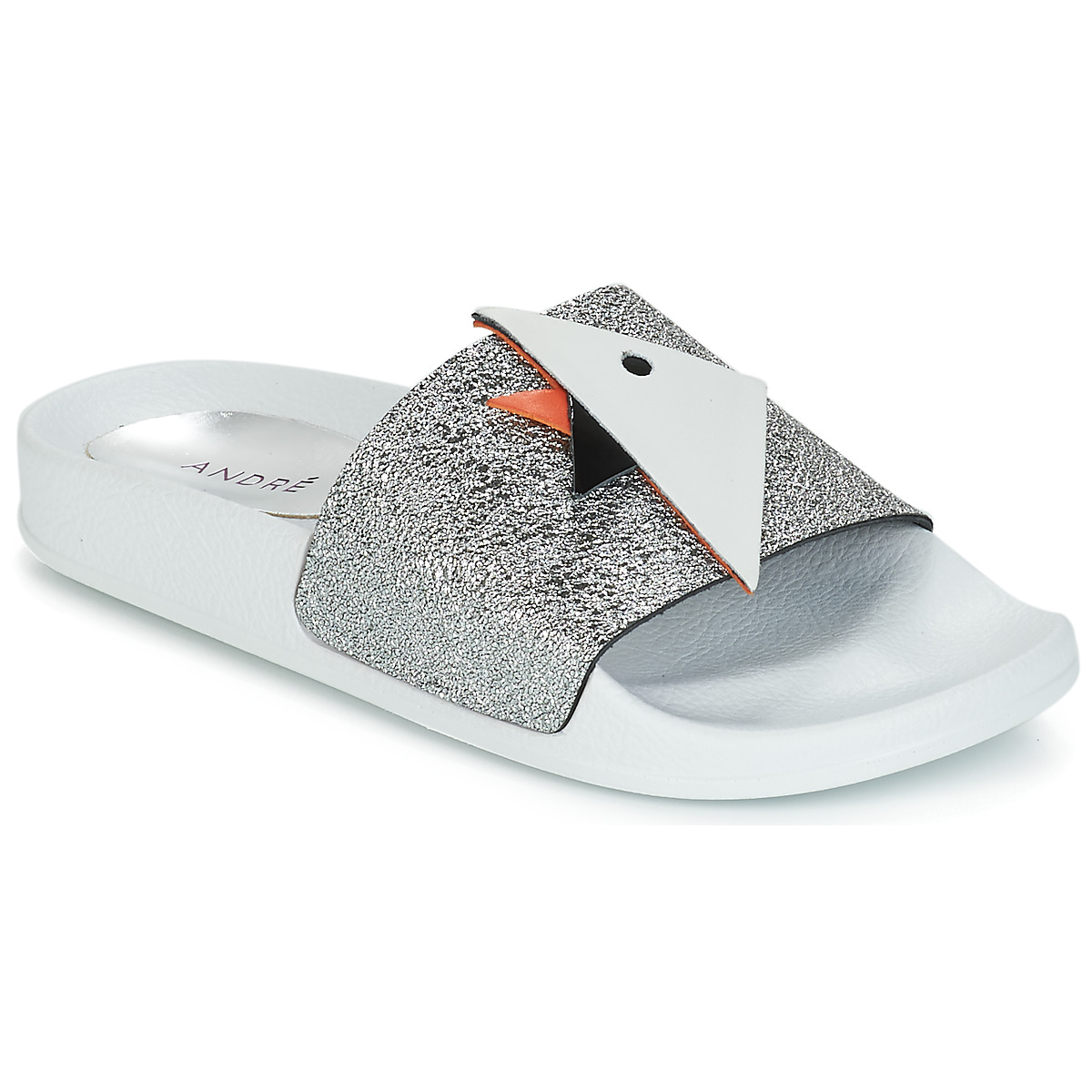 Pantofi Femei Papuci de vară André SWIMMING Argintiu