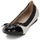 Pantofi Femei Balerin și Balerini cu curea Moony Mood ELALA Alb / Negru