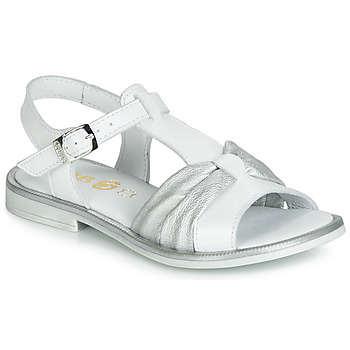 Pantofi Fete Sandale
 GBB MESSENA Alb / Argintiu